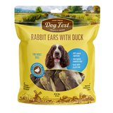 Dog fest אוזני ארנב עם ברווז 500 גרם Dog fest אוזני ארנב עם ברווז 500 גרם
